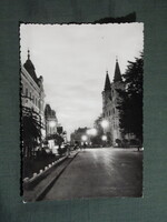 Képeslap,Zalaegerszeg,Széchenyi tér,templom látkép,részlet, 1963-