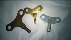 Antik órához órakulcs réz, és fém- Junghanshoz kompatibilis a 2 ezüst szinű