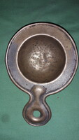 Antik NYELES FÉM / RÉZ TEASZŰRŐ 14 cm a képek szerint