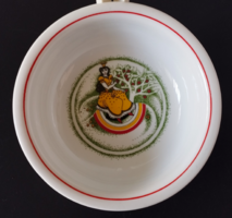 HOLLÓHÁZI PORCELÁN MESE MINTÁS GYEREK TÁNYÉR