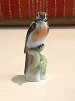 1930-AS MADÁR FESTETT, JELZETT HERENDI PORCELÁN SZOBOR