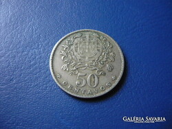 PORTUGÁLIA 50 CENTAVOS 1968 UTOLSÓ ÉV!