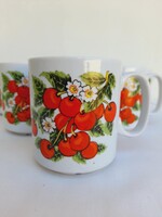 Cseresznyes porcelan bogre keszlet