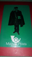 1977.MAGYAR POSTA-Siménfalvy Sándor színész reklámarc NAGYMÉRETŰ PLASZTIK-KÁRTYANAPTÁR képek szerint