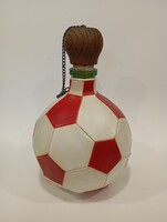 Leather-covered glass
