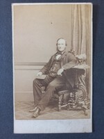 Antik CdV fotó portré egy úrról - The London Stereoscopic and Photographic Company 110 Regent St.