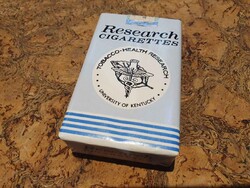 Retro magyar zárjegyes amerikai research kutatási kísérleti célra készült cigaretta dohány trafikárú