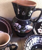 Eladó fekete mázas kerámia szett!
