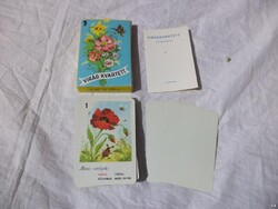 Virág kvartett, retro, dobozos, újszerű (5203)