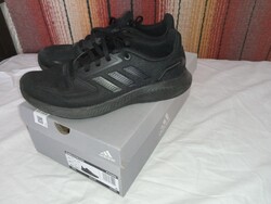ADIDAS Runfalcon fekete sportcipő , keveset használt, eredeti dobozával 39-es