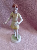 2503/39 Drasche porcelán kottás lány