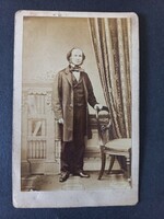 Antik CdV fotó JACOB THOMAS GENTLEMAN 6 YORK TERRACE, COMMERCIAL RD E, STEPNEY
