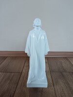 Antik Herendi porcelán Jézus szobor