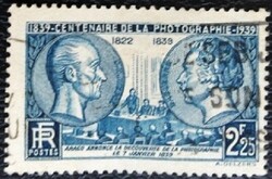 Fr446p / Franciaország 1939 A fényképezés 100. évfordulója bélyeg pecsételt