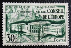 Fr942p / Franciaország 1952 Az Európa Tanács strasbourgi ülése bélyeg pecsételt