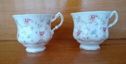 Teás csésze / hosszú kávés Paragon gyönyörű, hibátlan eredeti angol porcelán 2 db 2 dl-es
