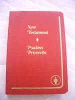 Gedeon biblia New Testament Psalms Proverbs , piros