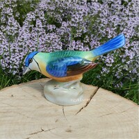 Herendi porcelán színes madár