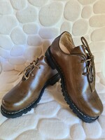 Dirndl & bua Haferlschuhe Model, barna bőr férfi félcipő magas minőségű osztrák gyártmány