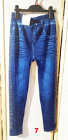 Vadi uj cimkés farmer jellegű oldalt fényes apró flitteres elegáns M es leggings