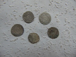 Habsburg ezüst dénár 5 darab LOT ! 09