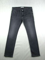 EREDETI TOMMY HILFIGER SLIM SCANTON (W36 / L34) SÖTÉTSZÜRKE FÉRFI SZTRECCSES FARMER