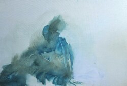 TÖRŐCSIK ESZTER 150X100 CM - FŐMŰ! (olaj-vászon) kortárs festőnő, modern kép, hatalmas méret!