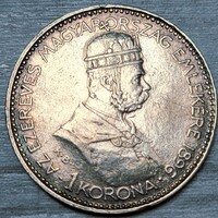 FJ ezüst 1korona Millenniumi 1896