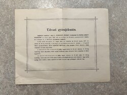 I.Ferencz József Udvari gyászjelentés