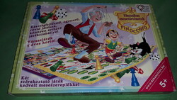 Hangulatos magyar kiadású PINOKKIÓ 2 in 1 társasjáték HIBÁTLAN a képek szerint