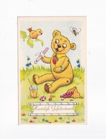 ÁK:88 Állatok-humor-gyerekek üdvözlő képeslap "Postatiszta"