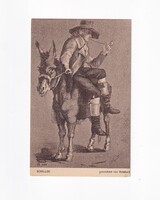 ÁK:94 Állatok-humor-gyerekek üdvözlő képeslap "Postatiszta"