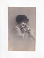 ÁK:94 Állatok-humor-gyerekek üdvözlő képeslap "Postatiszta"