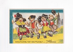 ÁK:88 Állatok-humor-gyerekek üdvözlő képeslap "Postatiszta"