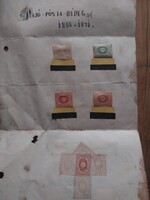 Hajó-posta régi bélyegek 1866-1871 Erste k.k.pr.Donau Dampfschiffahrt Gesellschaft