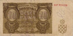 10 kuna 1941 Horvátország 2.