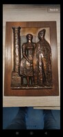 Nagy István János bronz fali szobor