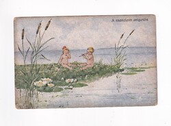HR:121 Humoros-gyerekek képeslap "postatiszta"
