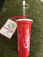 Régi Coca-cola műanyag pohár