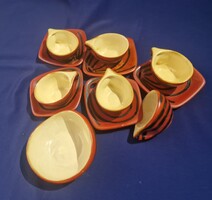 Retro kerámia Tófej kávés készlet