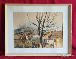 Szalóky Sándor (1921 - 1978) : Kertek alatt