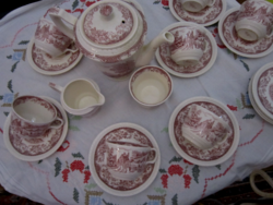 Régi Royal Tudor Ware OLd England teás kávés készlet