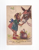 HR:121 Humoros-gyerekek képeslap "postatiszta"