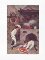 HR:121 Humoros-gyerekek képeslap "postatiszta"
