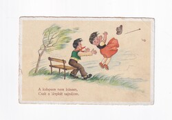 HR:121 Humoros-gyerekek képeslap "postatiszta"