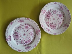 Herendi, Old Herendi Waldstein Flat Plates, 2 pcs 1889