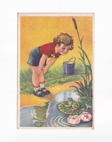 HR:121 Humoros-gyerekek képeslap "postatiszta"