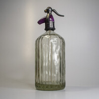 Porcelain-headed soda bottle by József Garai, Sajókeresztúr