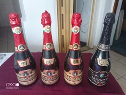 Retró 1977, 1978-as Pannonia pezsgő ital ! szesz alkohol Szép állapot