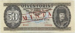 50 forint 1969 MINTA UNC nagyon alacsony sorszám "000058"